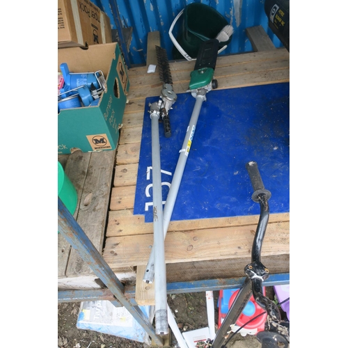 144 - 2 GARDEN TOOL ATTACHMENTS