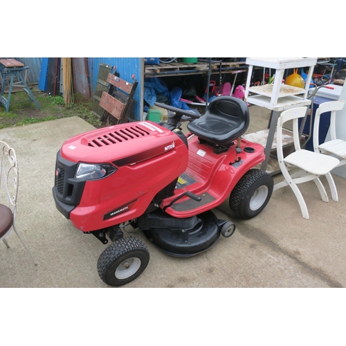 155 - MTD RIDE ON LAWN MOWER 2017 NEEDS ENGINE