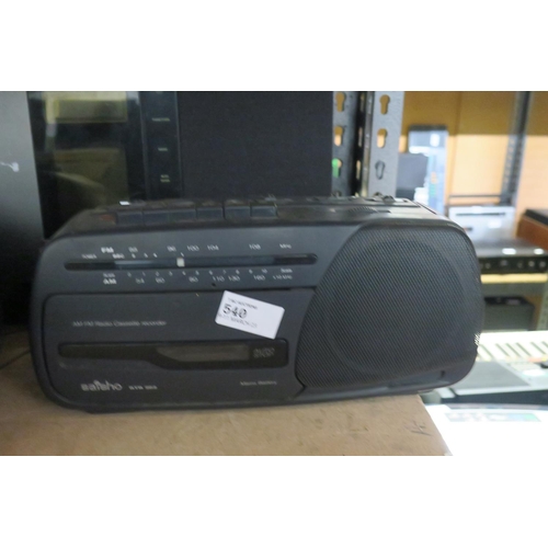 540 - SAISHO RADIO CASSETTE PLAYER AND IPOD CD PLAYER