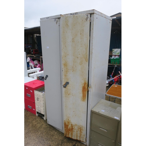 220 - 2 METAL PERSONAL LOCKER CABINETS