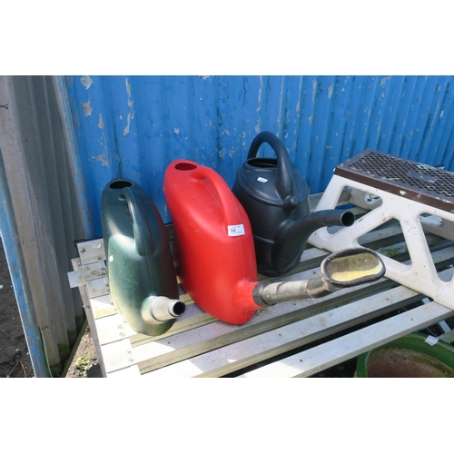 58 - TRIO OF WATERING CANS