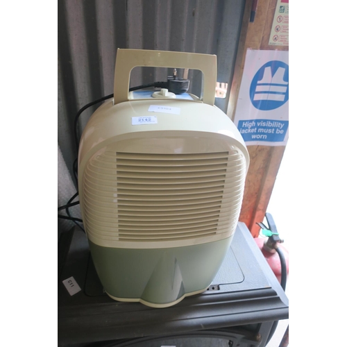 2142 - DELONGHI FAN ROOM DEHUMIDIFIER