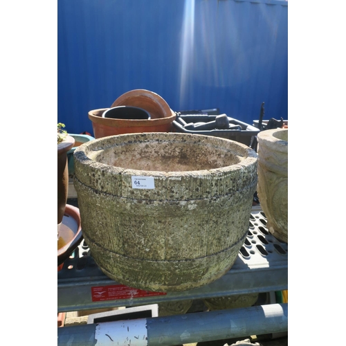 64 - LARGE CONCRETE PLANTER