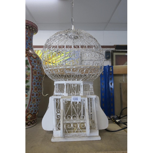 1184 - WIRE FRAMED BIRD CAGE