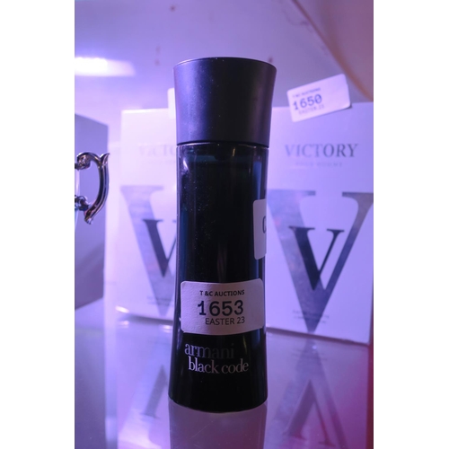 1653 - ARMARNI BLACK CODE AFTERSHAVE SPRAY