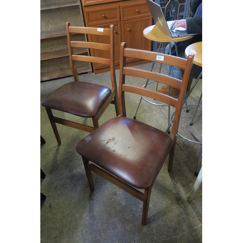 1804 - PAIR OF MID CENTURY DINING CHAIRS