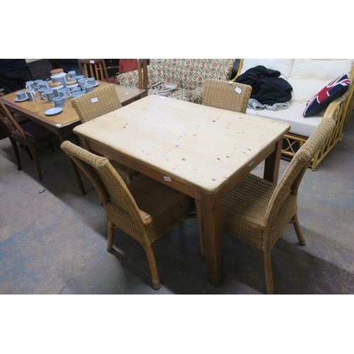 1809 - RUSTIC PINE KITCHEN TABLE