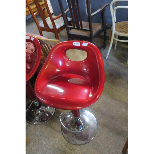 1819 - RED BREAKFAST BAR STOOL