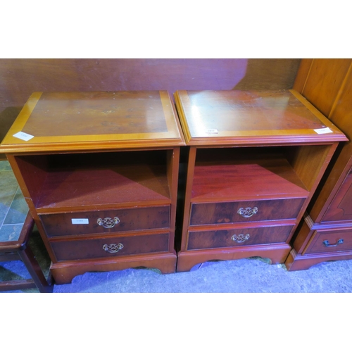 1077 - 2 BEDSIDE CABINETS