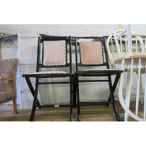 1097 - 2 FOLDING CAMPAIGN STYLE CHAIRS