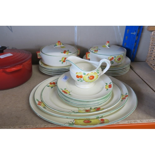 1105 - RETRO 1950'S DINNER SET - SAMFORD WARE