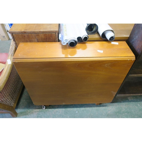 1191 - MID CENTURY FOLD-AWAY TABLE IN TEAK