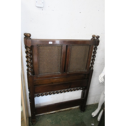 1211 - VINTAGE SINGLE BED - BERGER HEAD AND FOOT BOARD