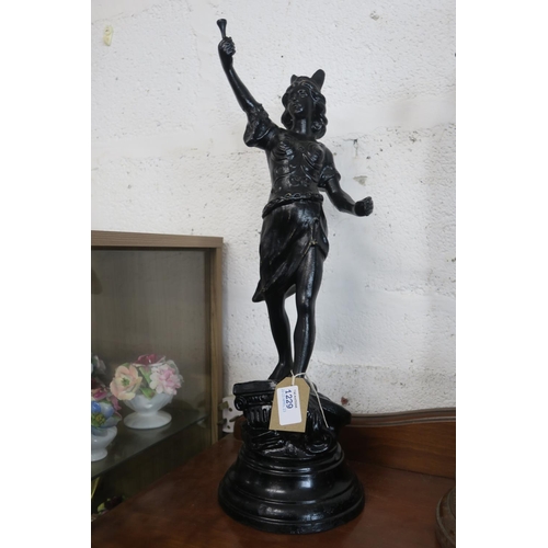 1229 - SPELTER GODDESS FIGURINE MATCHES 1227