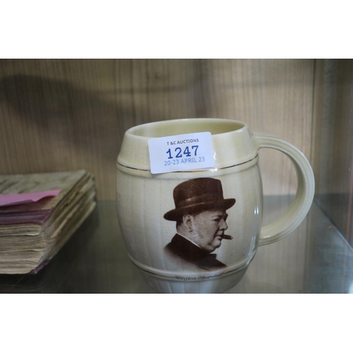 1247 - WINSTON CHURCHILL COMMEMORATIVE TANKARD