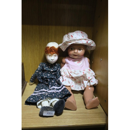 1271 - TWO VINTAGE DOLLS