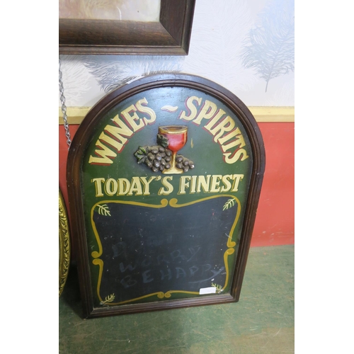 1328 - PUB CHALKBOARD SIGN