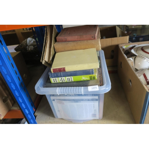 1371 - BOX OF HARDBOUND VINTAGE BOOKS