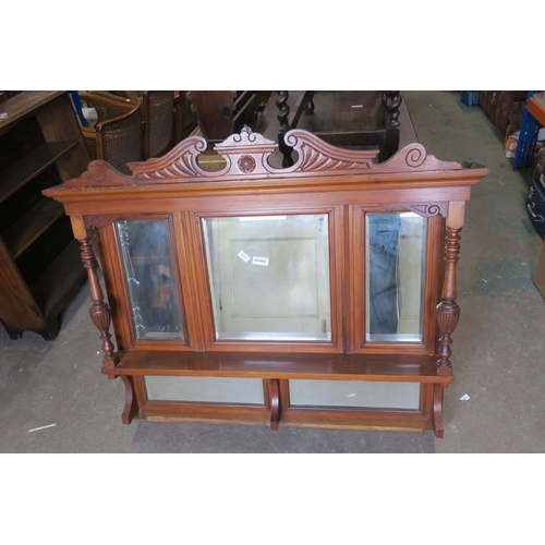 1378 - VINTAGE OVERMANTLE MIRROR