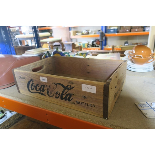 1402 - WOODEN COCA COLA CRATE