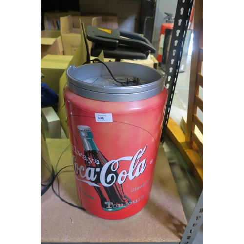 594 - COCA COLA BOTTLE SHAPED FRIDGE