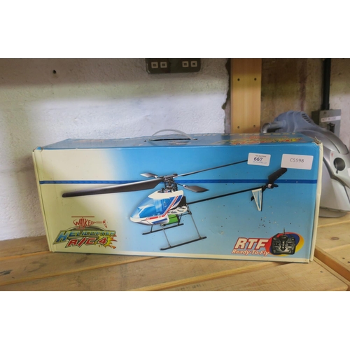 667 - REMOTE CONTROLLED HELICOPTER - BOXED