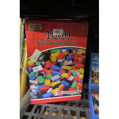 704 - CHILDRENS BUILDING BLOCKS - BOXED