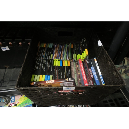 712 - CRATE OF DVD'S