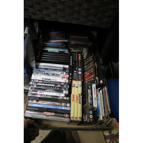 715 - BOX OF DVD'S