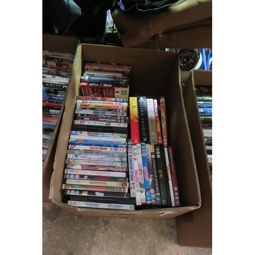 735 - BOX OF DVD'S