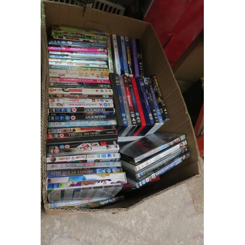 738 - BOX OF DVD'S