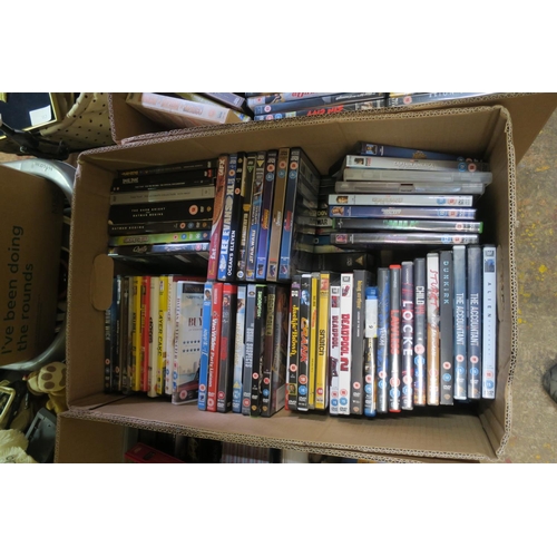 754 - BOX OF DVD'S