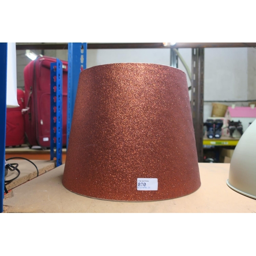 870 - COPPER COLOURED LAMPSHADE