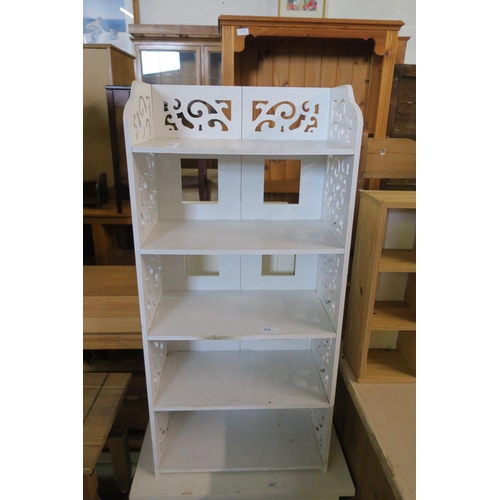 954 - WHITE BOOKCASE