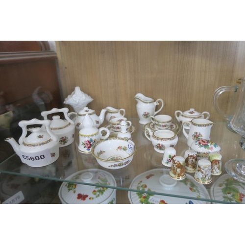 1215 - SELECTION OF MINIATURE COALPORT CHINA