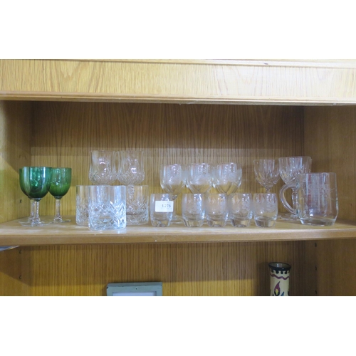 1276 - COLLECTION OF GLASSWARE