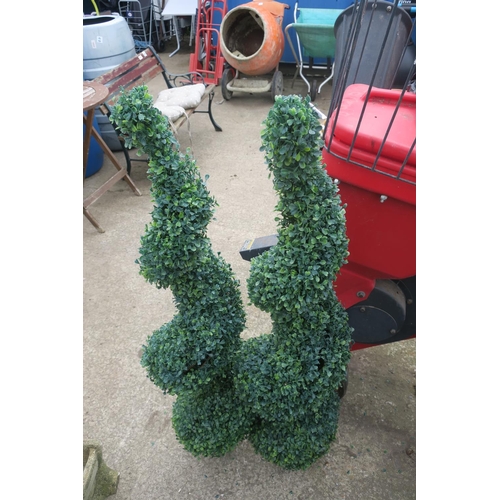 66 - FAUX TOPIARY TREES