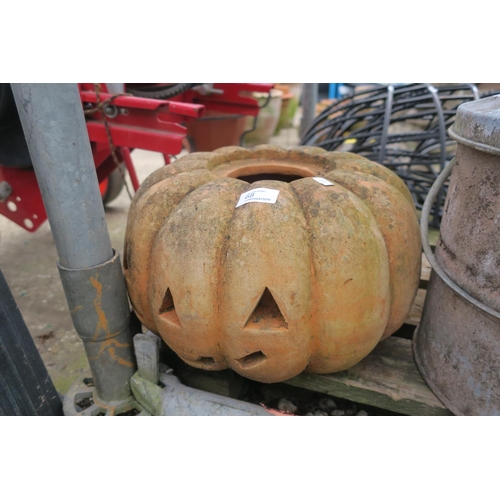 68 - TARRACOTTA PUMPKIN PLANTER