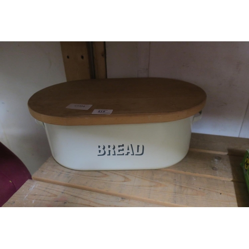 418 - METAL BREAD BIN