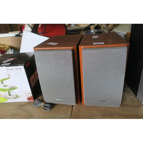 504 - PAIR OF SONY SPEAKERS