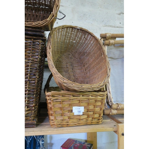 706 - 2 WICKER BASKETS