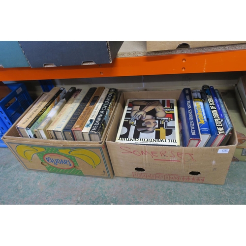 1161 - TWO BOXES OF BOOKS, SOME VINTAGE