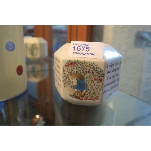 1675 - WEDGWOOD PETER RABBIT MONEY BOX