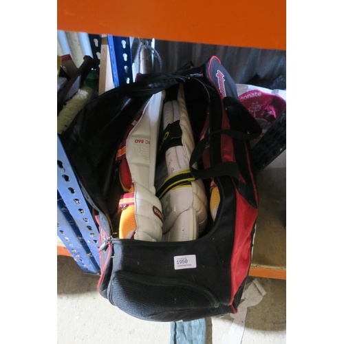 1950 - BAG OF CRICKET GEAR - GRAY NICOLLS AND NEW BALANCE