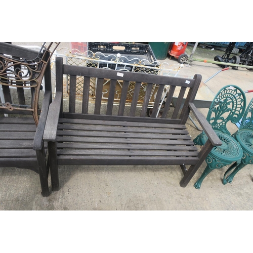 231 - WOODEN GARDEN BENCH