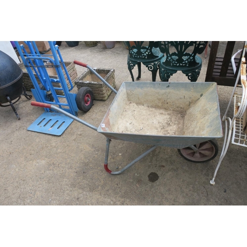 245 - METAL WHEELBARROW