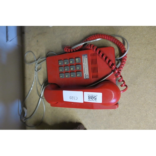 508 - VINTAGE BT RED PHONE