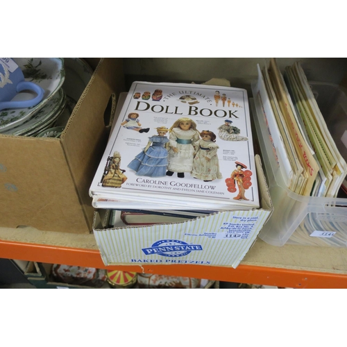 1142 - BOX OF SPECIALIST BOOKS ON DOLL COLLECTING