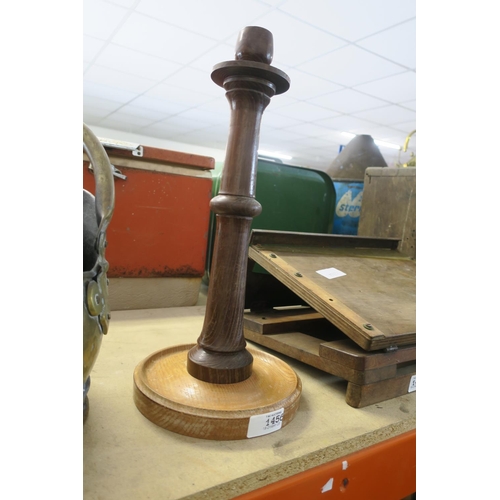 1456 - VINTAGE WOODEN CANDLESTICK