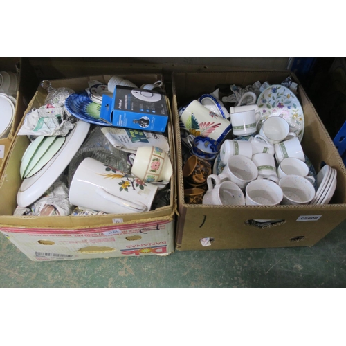 1161 - TWO BOXES OF COLLECTABLE CHINA WARE